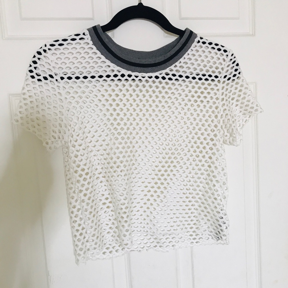 Forever 21 Mesh Crop Top
